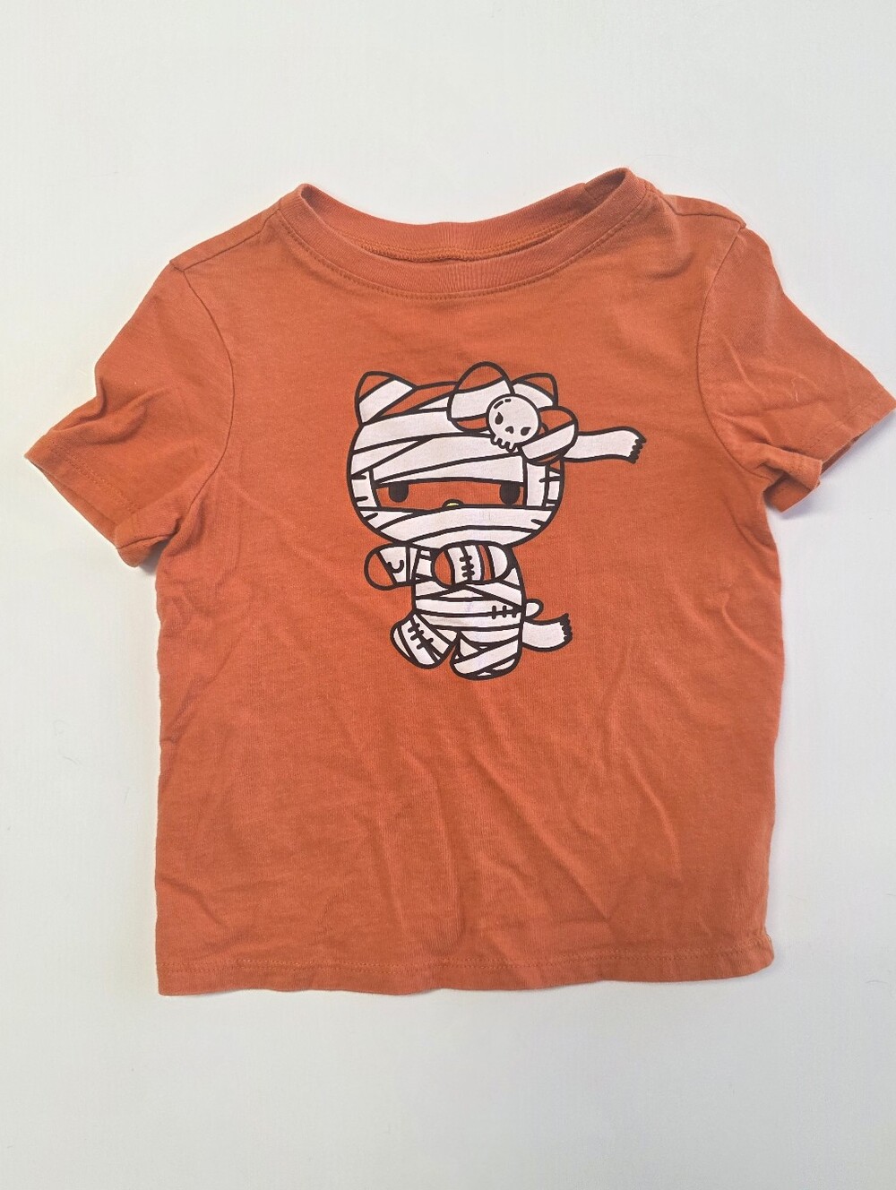 Hello Kitty Tee with Halloween Mummy Wrap Graphic